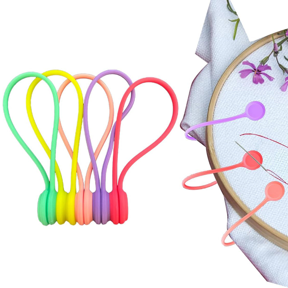 Cotton Embroidery Thread Skeins - 10Pcs Magnetic Fabric Clips for Cross