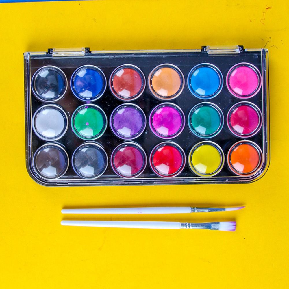 12/18/24/36Colors Solid Waterc - Watercolor Paint Set Solid Pigment recension och pris