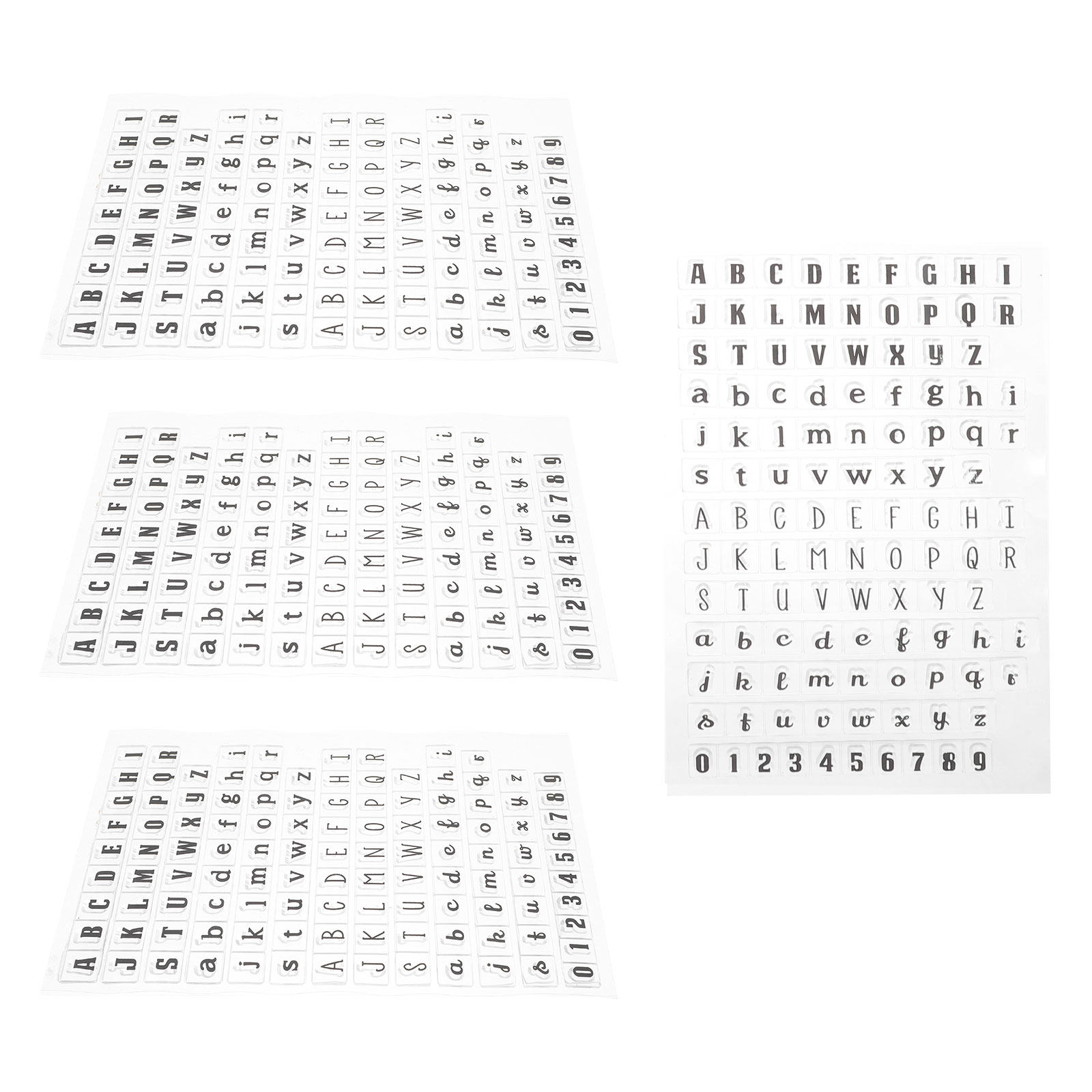 4Pcs Silicone Clear Stamps Tra - Clear Silicone Stamps For Card Making recension och pris