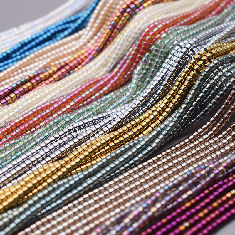 New 2mm 198pcs Gold Color Silv - Glass Seed Beads 2Mm Jewelry Making recension och pris